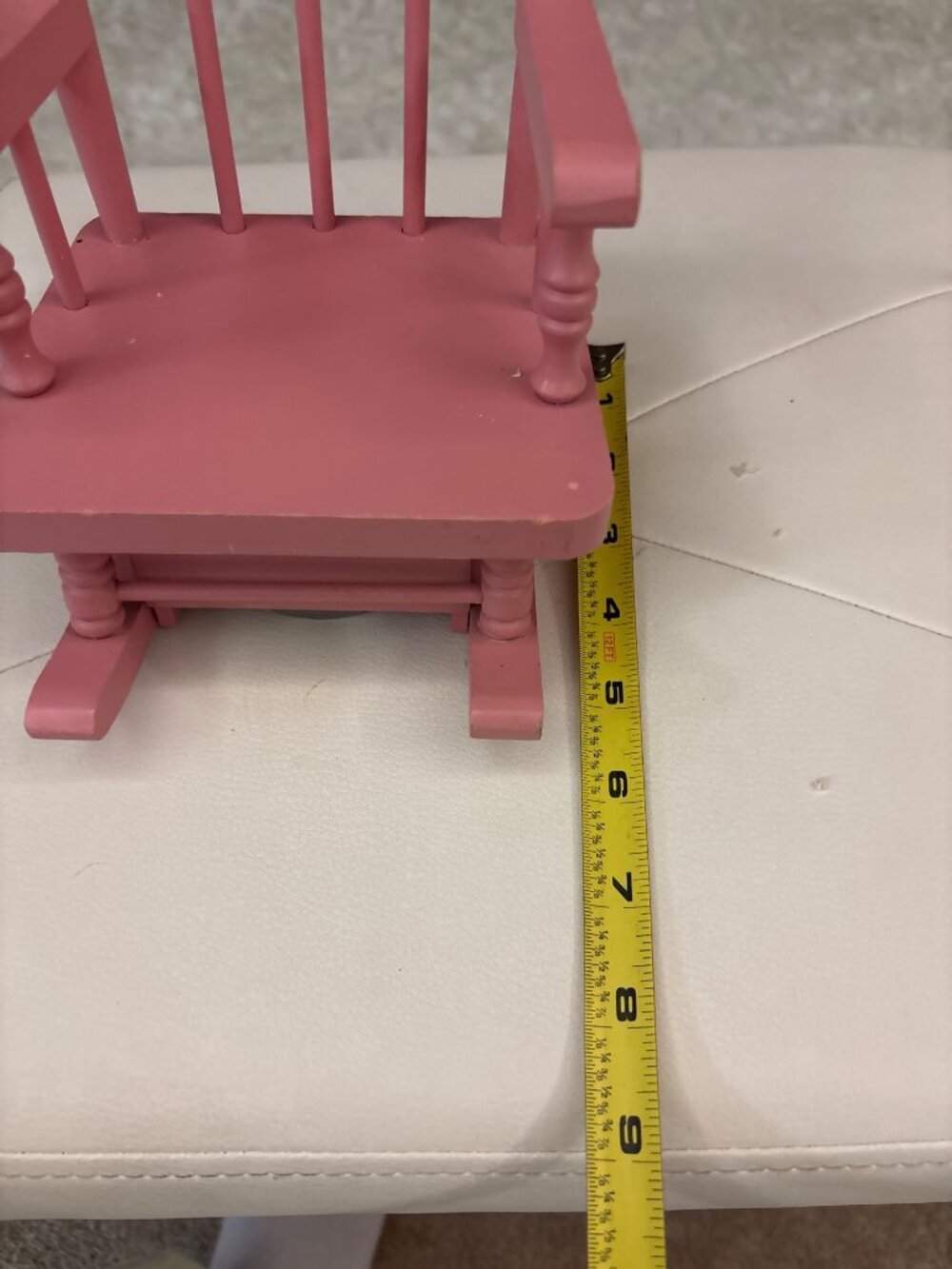 Vintage Bumpkins Fabrizio George Good Pink Wood Rocking Chair Wind Up Music Box - Picture 14 of 16